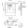 Душевой поддон WASSERKRAFT MAIN 41T17